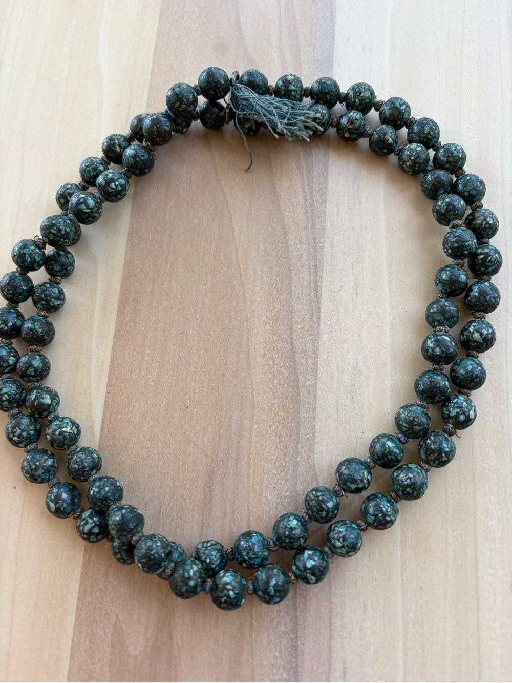 Beautiful vintage Afghan mosaic turquoise necklace